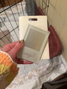 Angel frosted mirror - frosted white